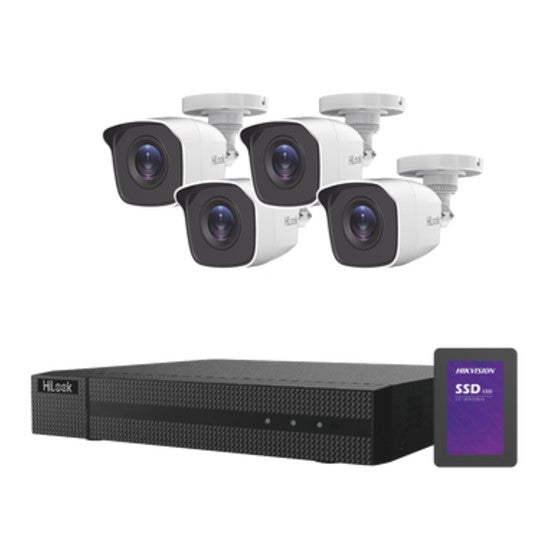 KIT TurboHD 1080p + SSD de 500 GB / DVR 4 canales / HL24LQKITS-M(B)/512GB