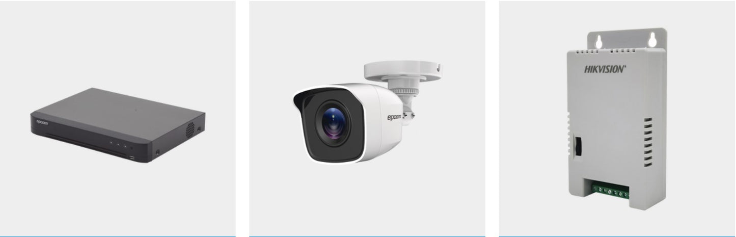 KIT TurboHD 1080p / DVR 4 Canales / KEVTX8T4BW
