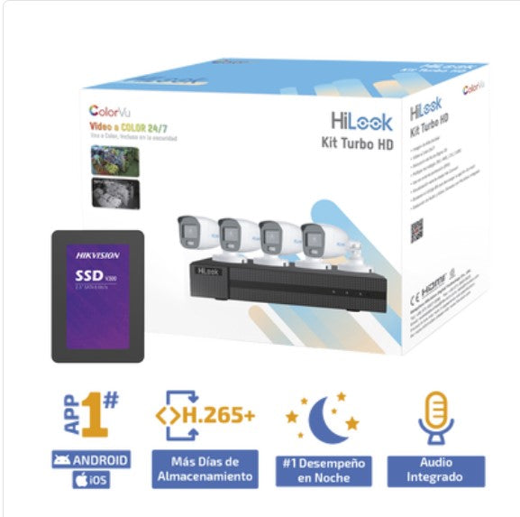 Kit TurboHD 1080p + SSD 1 TB / DVR 4 Canales / HL-1080-CV/A/1TB