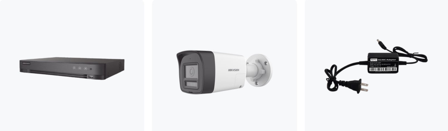 Kit Audio Bidireccional TurboHD 1080p / DVR 4 Canales / KH-1080P-2B-TWA
