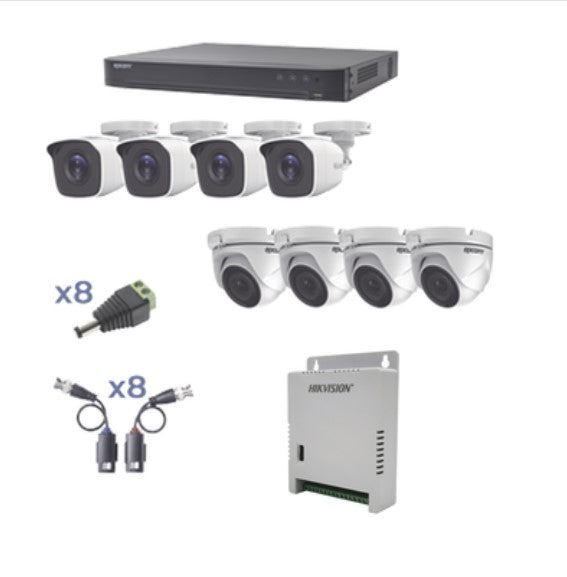 KIT TurboHD 1080p / DVR 8 Canales / KEVTX8T4BW/4EW