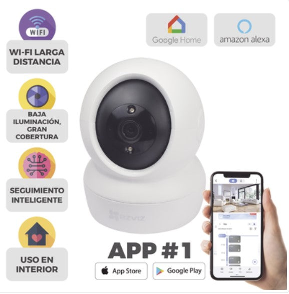 Mini Cámara IP PT 2 Megapíxel / Wi-Fi / C6N