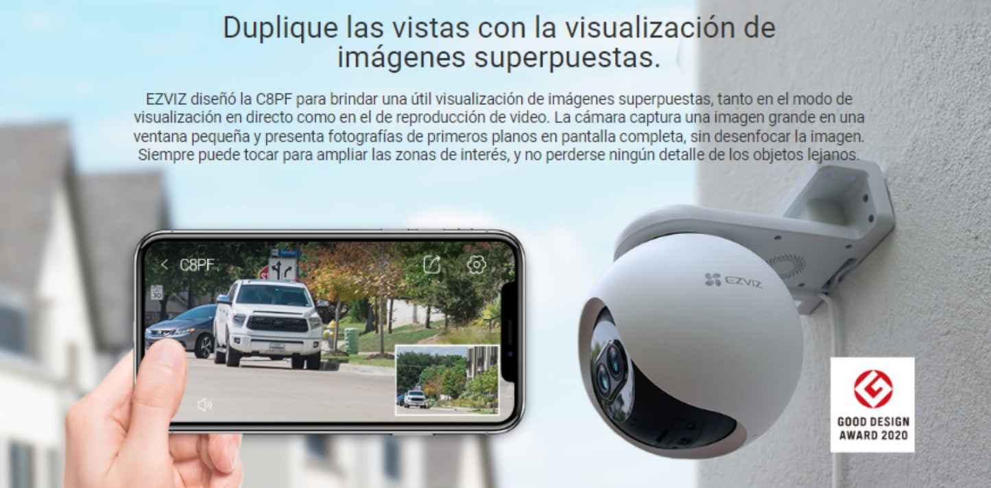 PT IP 2 Megapíxel / Wi-Fi / CSC8PF
