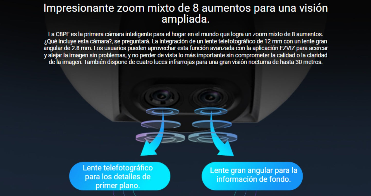 PT IP 2 Megapíxel / Wi-Fi / CSC8PF