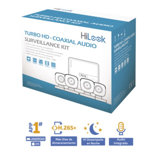 (MICRÓFONO Integrado) Kit TurboHD 1080p Lite / DVR 4 canales / HL1080PS(C)