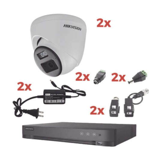 Kit Audio Bidireccional TurboHD 1080p / DVR 4 Canales / KH-1080P-2E-TWA