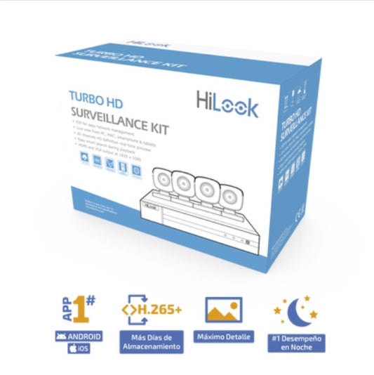 KIT TurboHD 1080p / DVR 8 canales con H.265+ / HL28LQKITS-M(B)