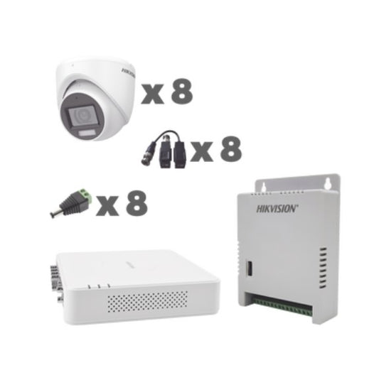 KIT TurboHD 1080p / DVR 8 Canales con audio por coaxitron / KH1080P8EWFH