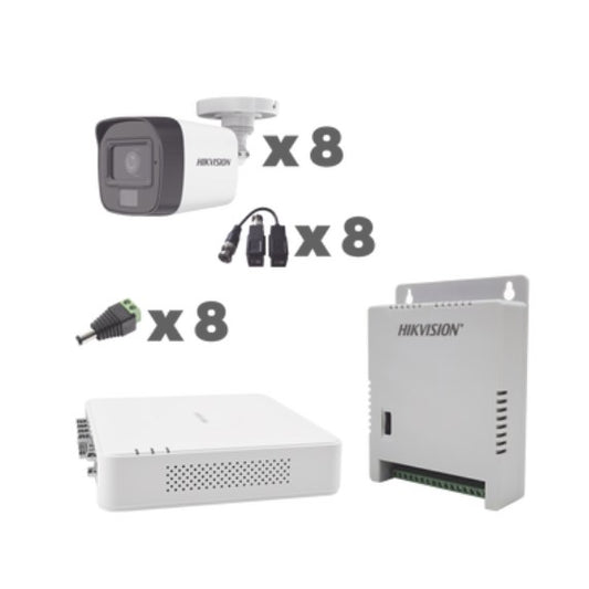 KIT TurboHD 1080p / DVR 8 Canales con audio por coaxitron / KH1080P8BFH