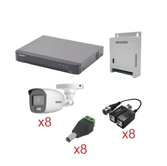 KIT TurboHD con Audio 1080p / DVR 8 Canales / KEVTX8T8BG/A